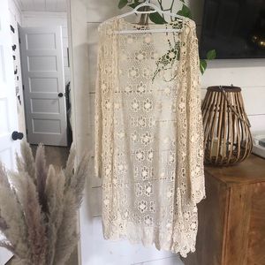 Brandy Melville Eyelet Lace Cardigan O/S